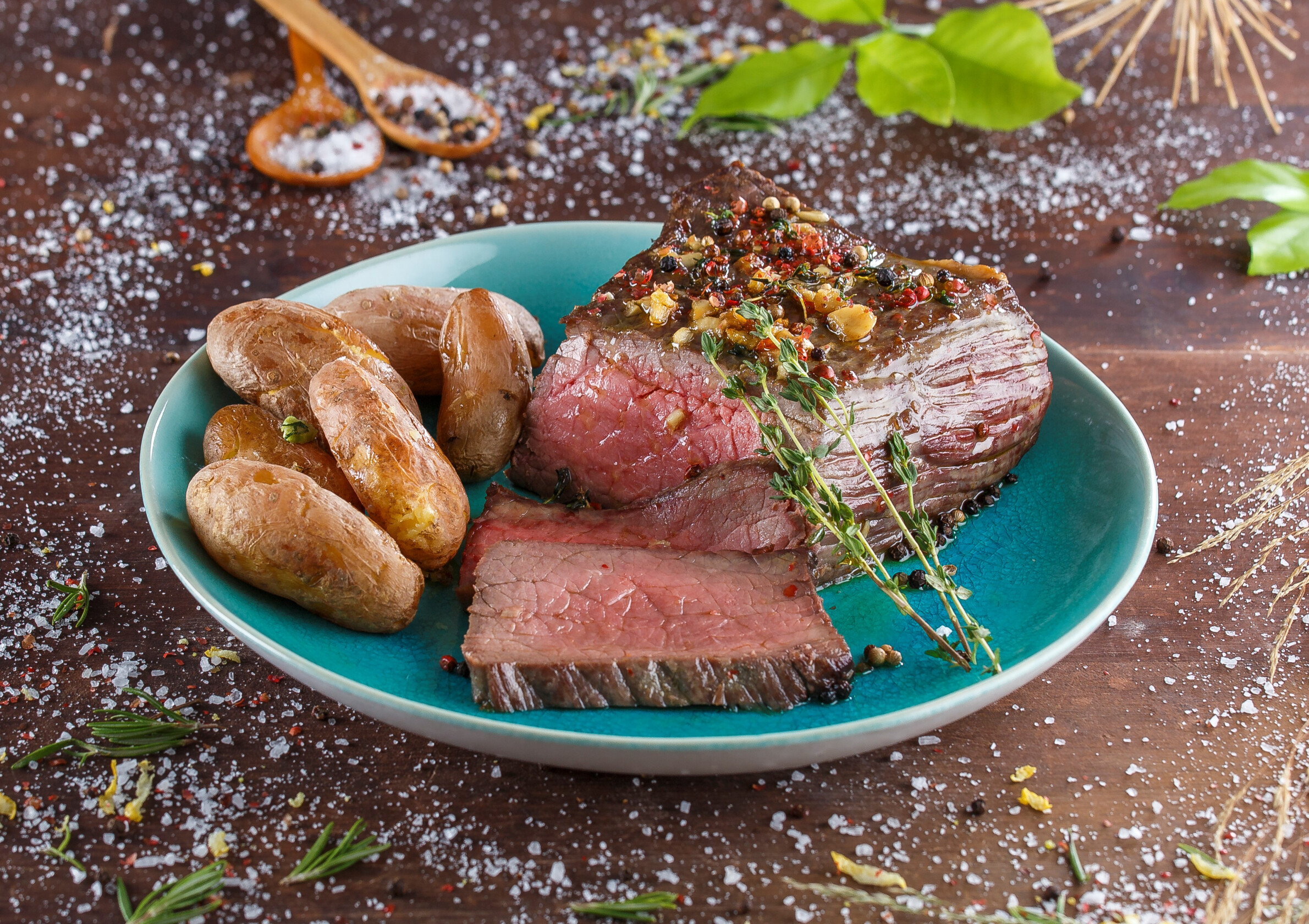 Vitela branca assada no forno