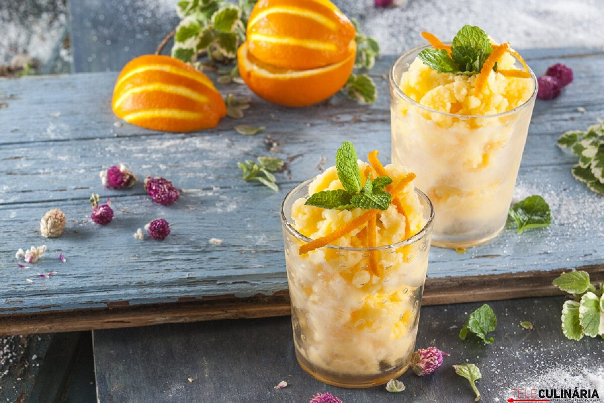 Sorvete de laranja