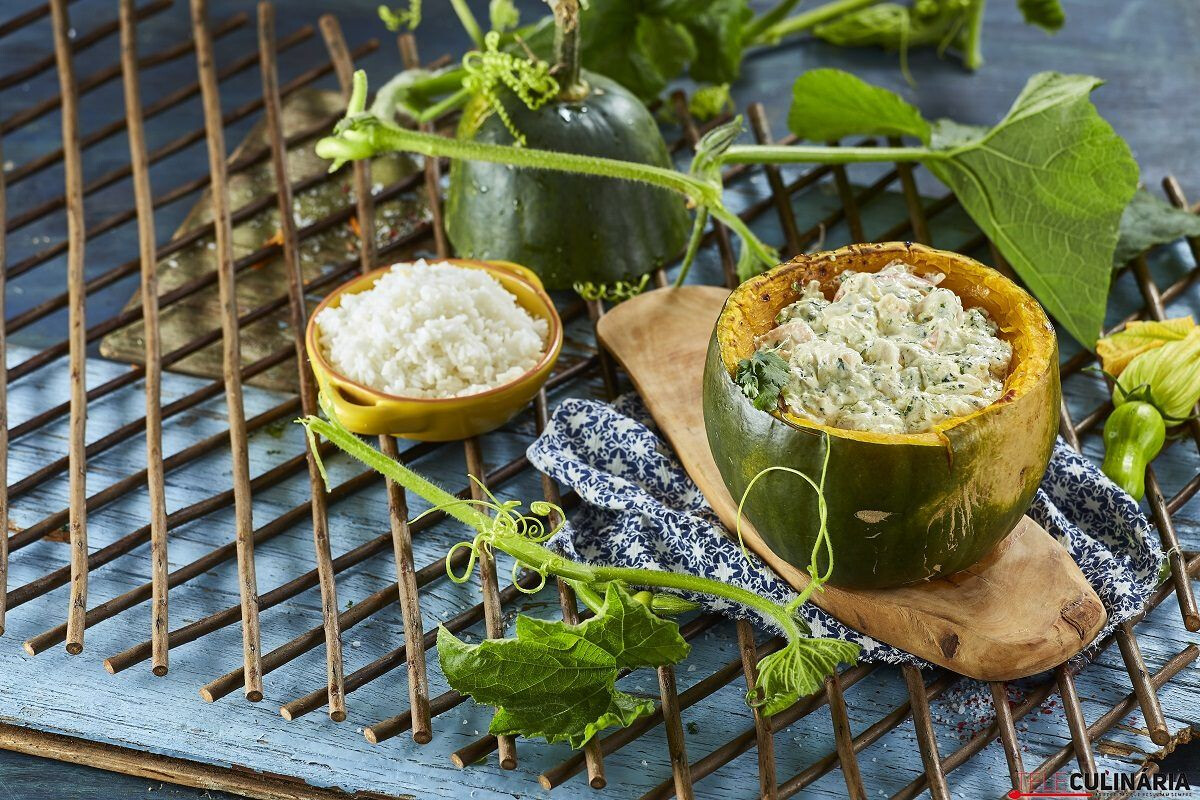 Camarão na abóbora