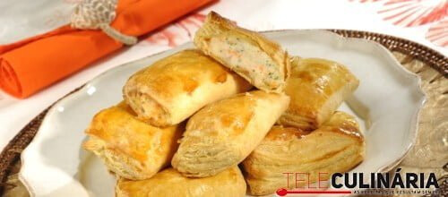 Folhados de bacalhau