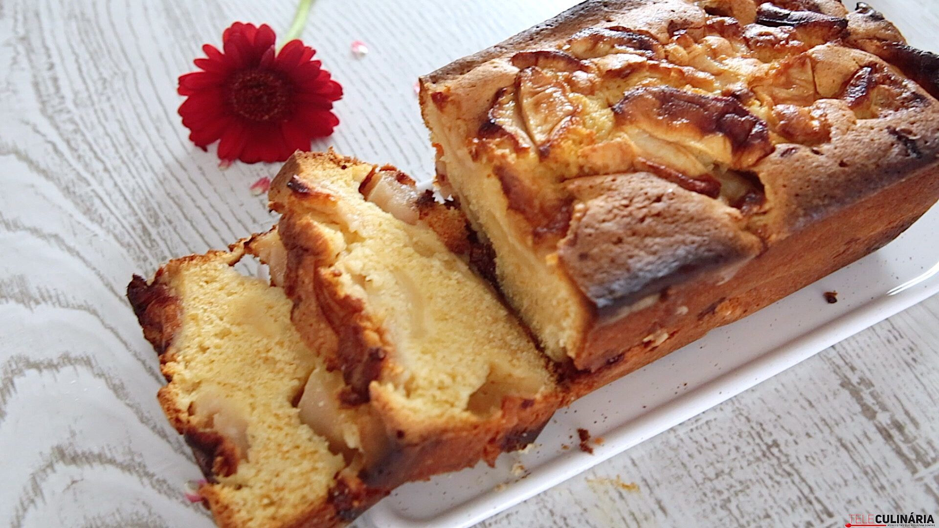 Bolo de maçã caseiro