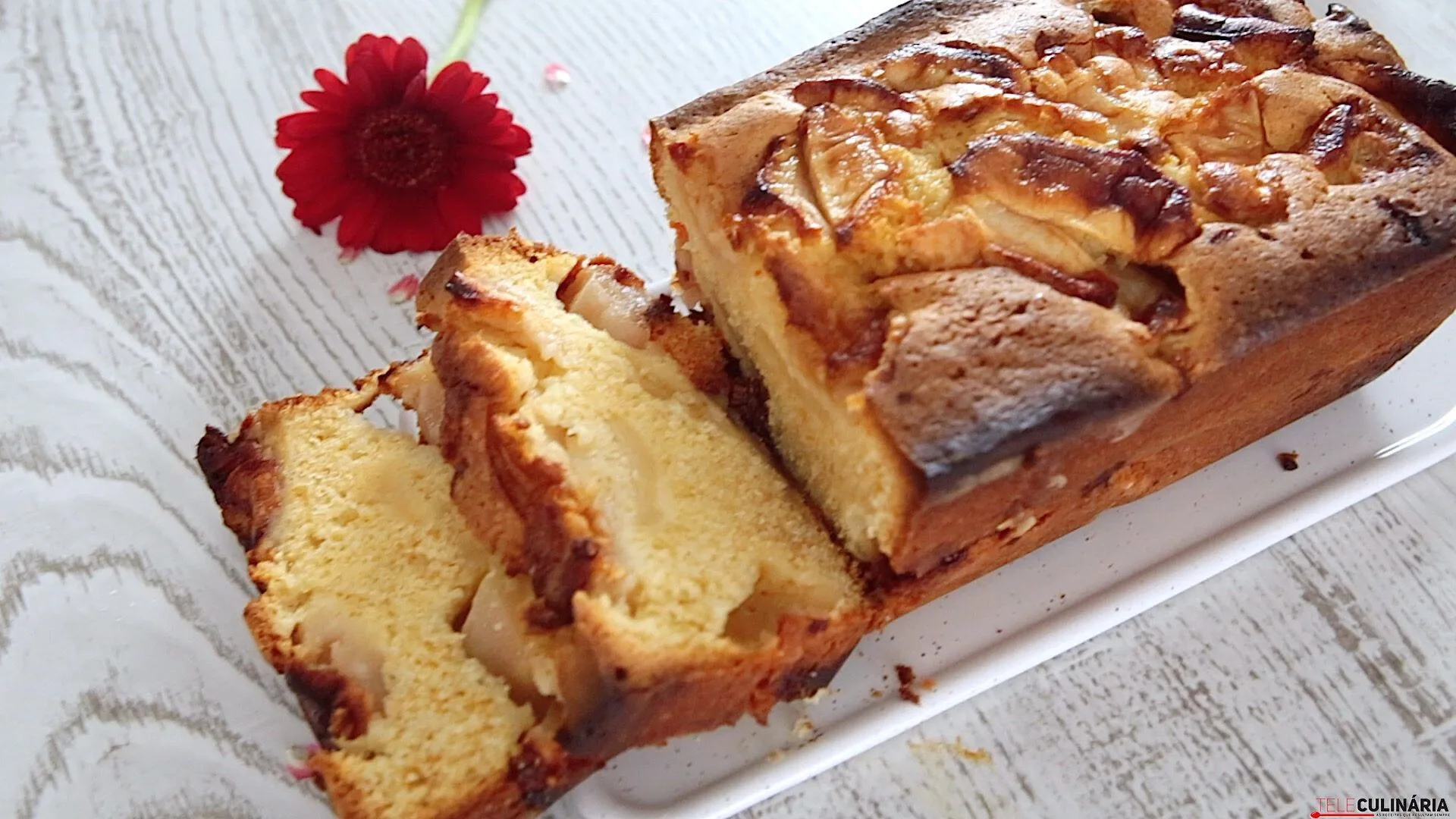 Bolo de maçã caseiro