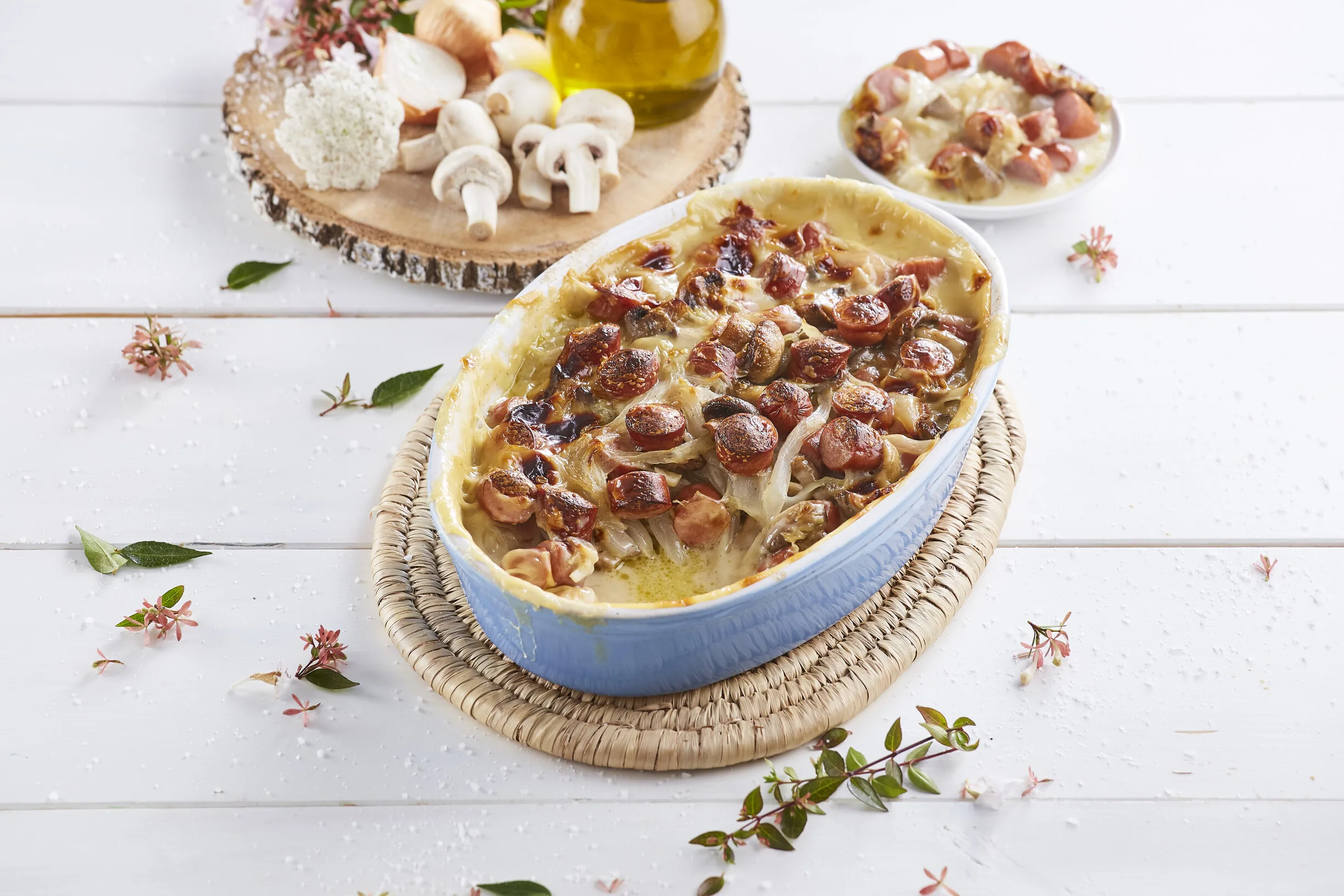 Gratinado de salsichas