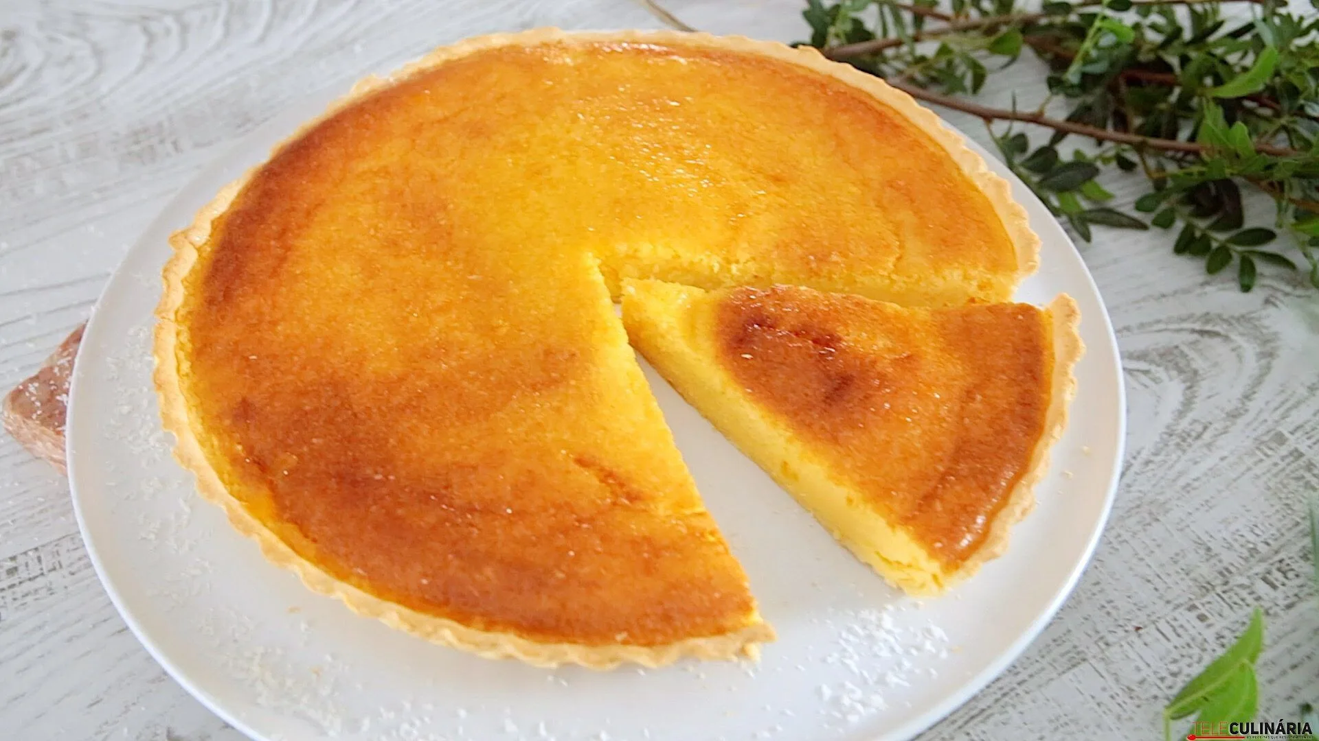 Receita em vídeo de Tarte de coco