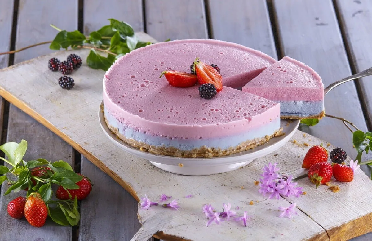 Cheesecake tricolor