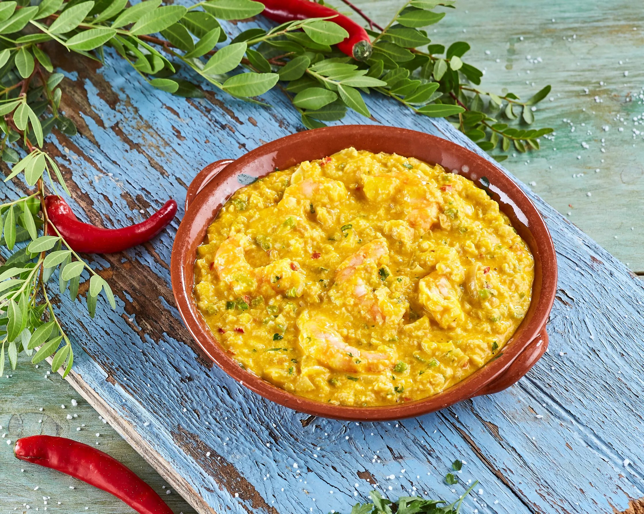 Vatapá de camarão e peixe