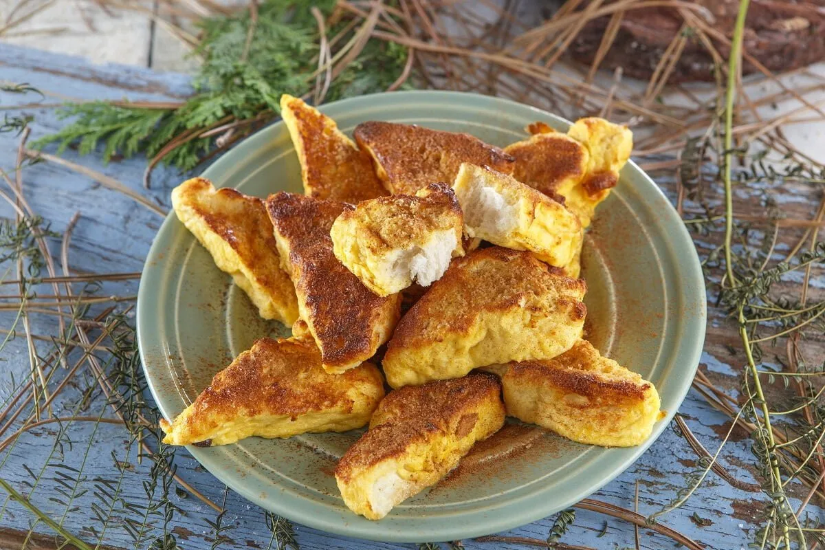 Fatias douradas francesas