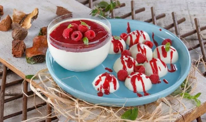 Pannacotta de manjericão e lima