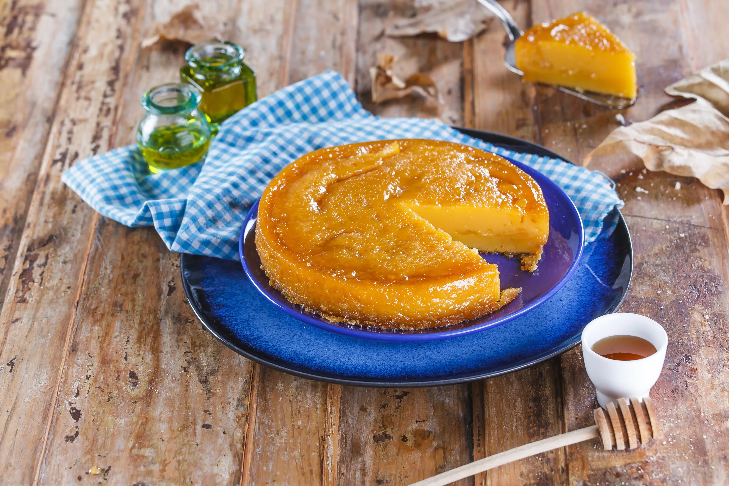 Pudim de azeite e mel