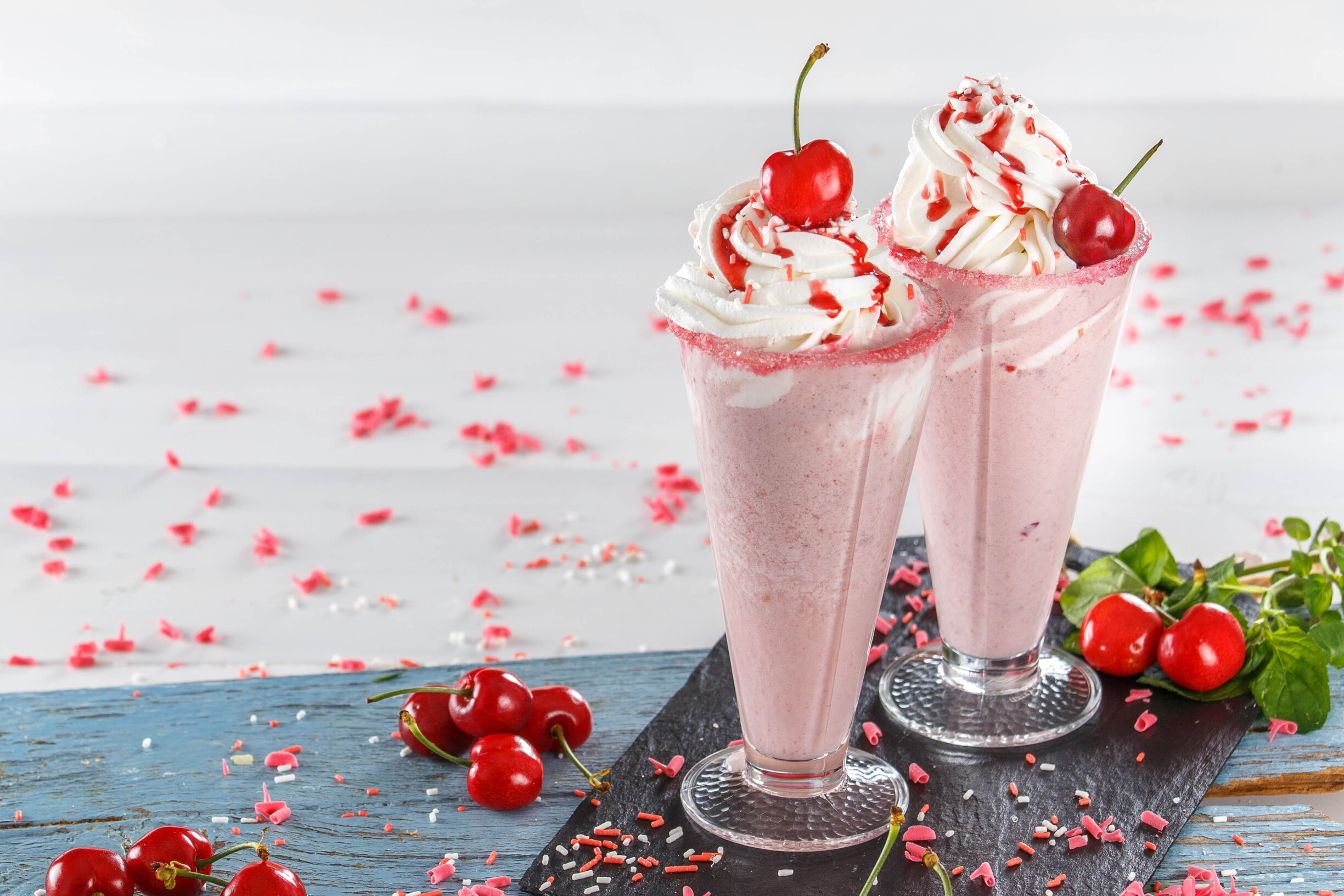 Milk shake de cereja