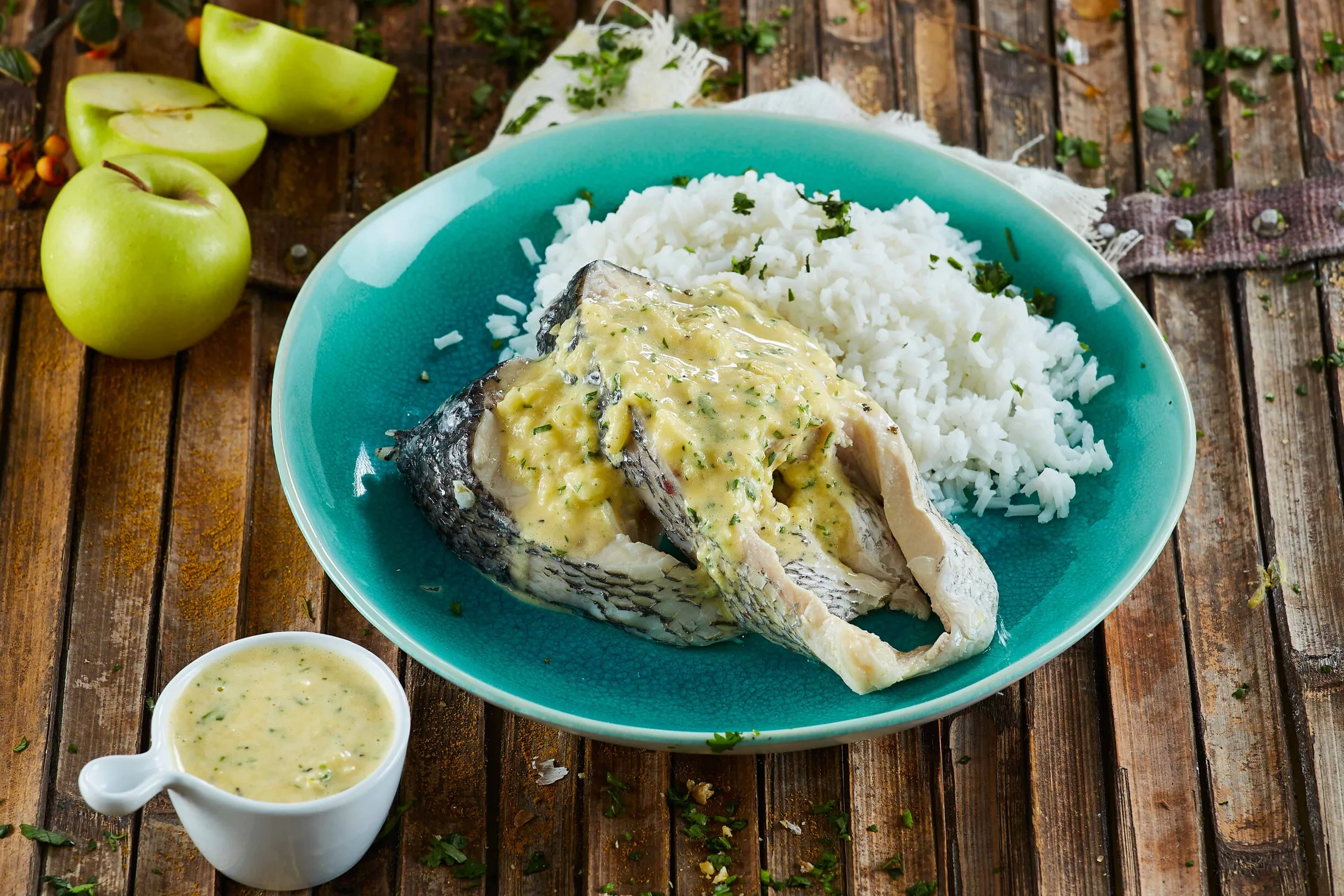 Cherne cozido à búlgara