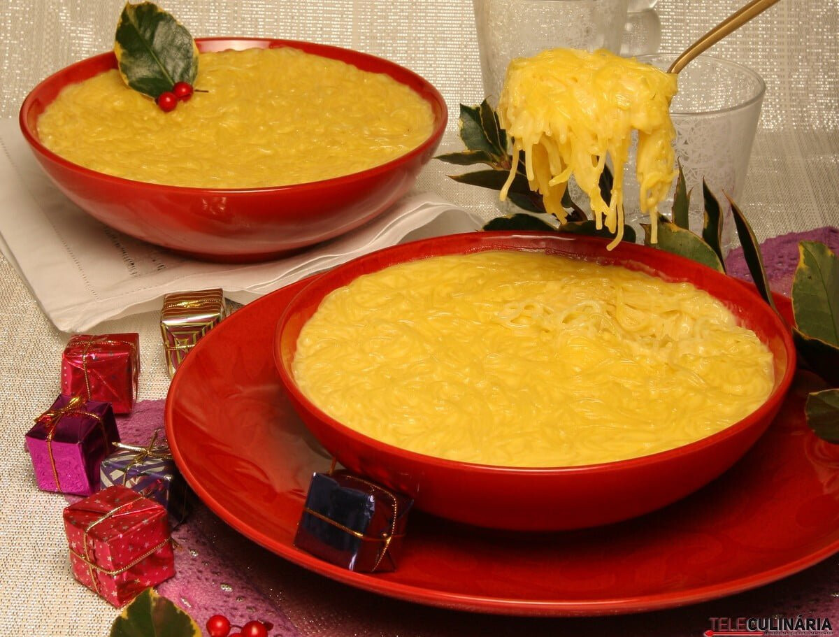 Receita de aletria com leite e ovo