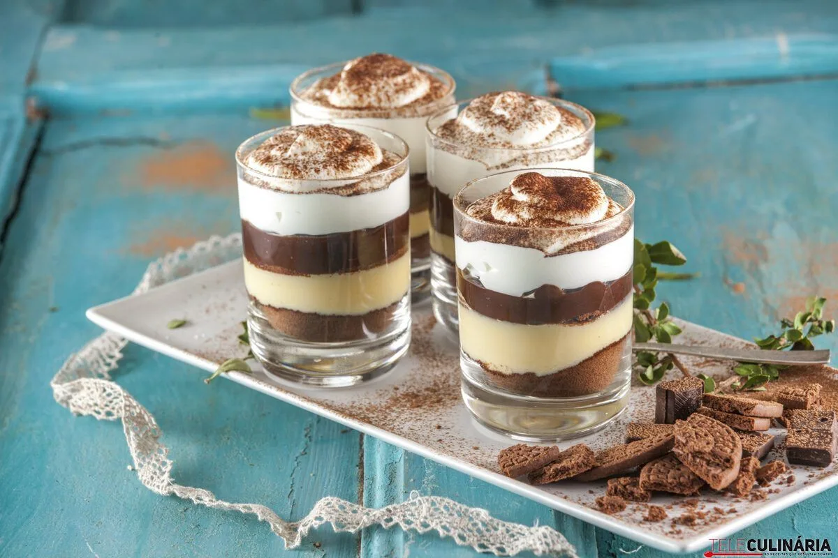 Delícia de leite condensado e chocolate