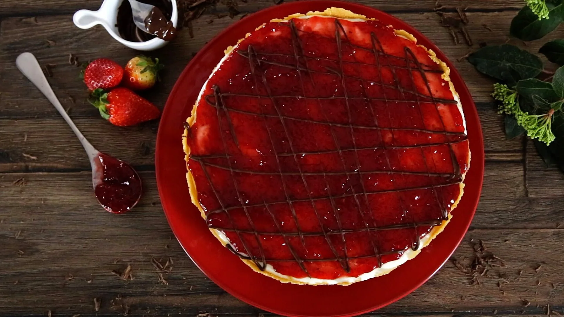 Tarte de bolacha com gelatina