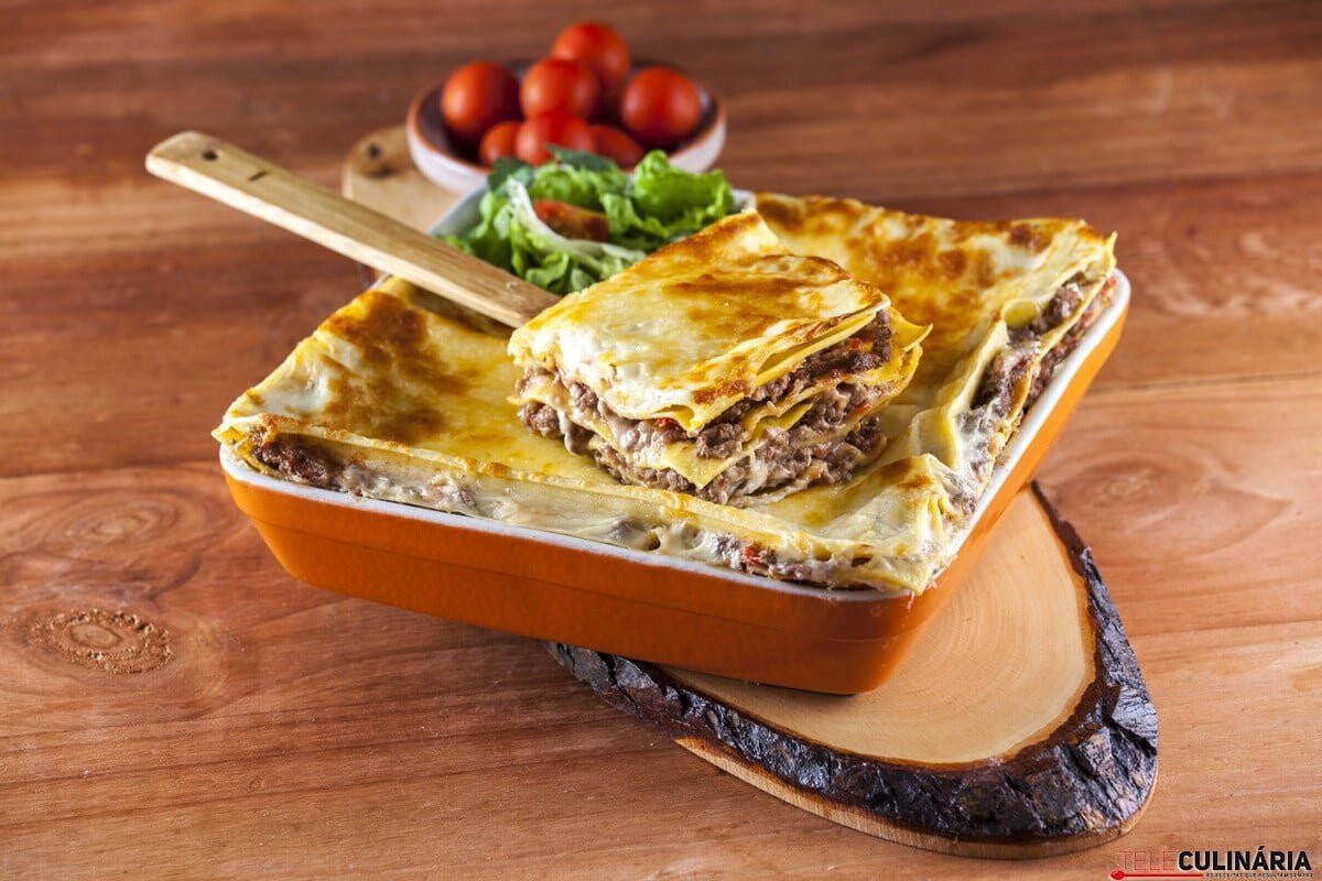 Lasanha de carne de vaca