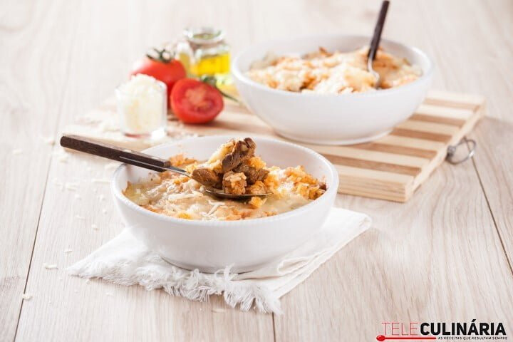 Arroz Recheado com carne