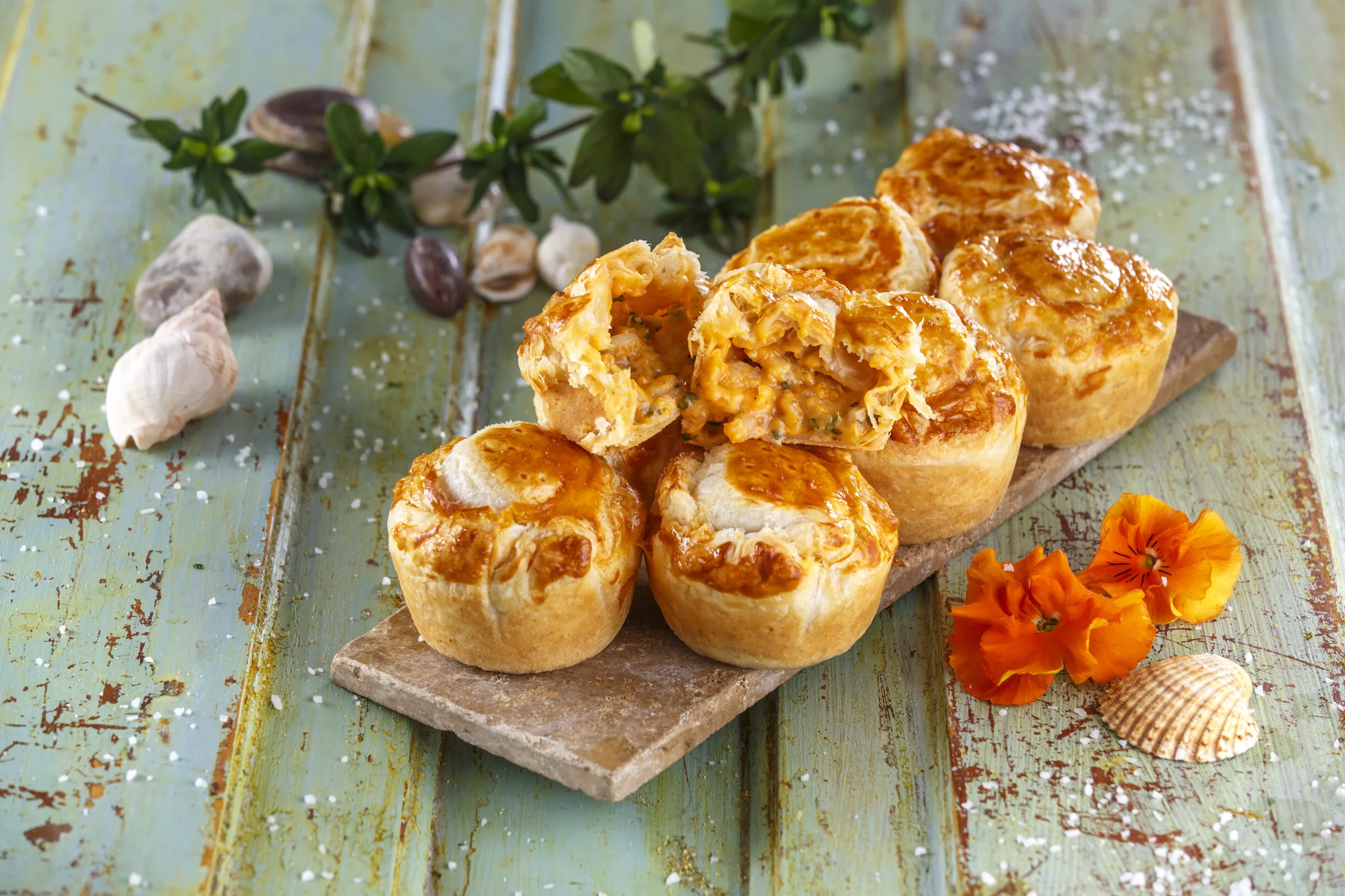 Empadas de camarão na air fryer