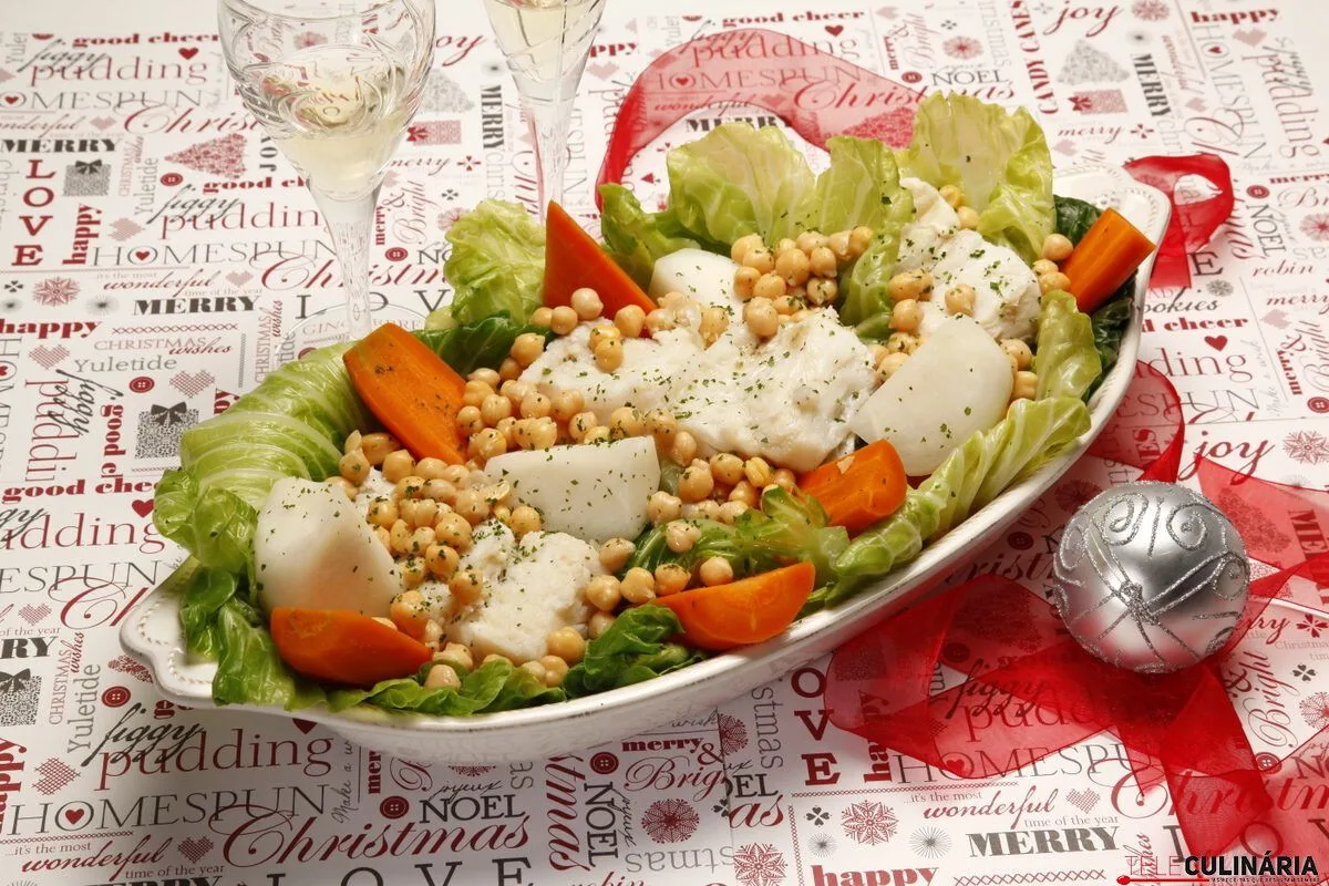 Bacalhau com legumes