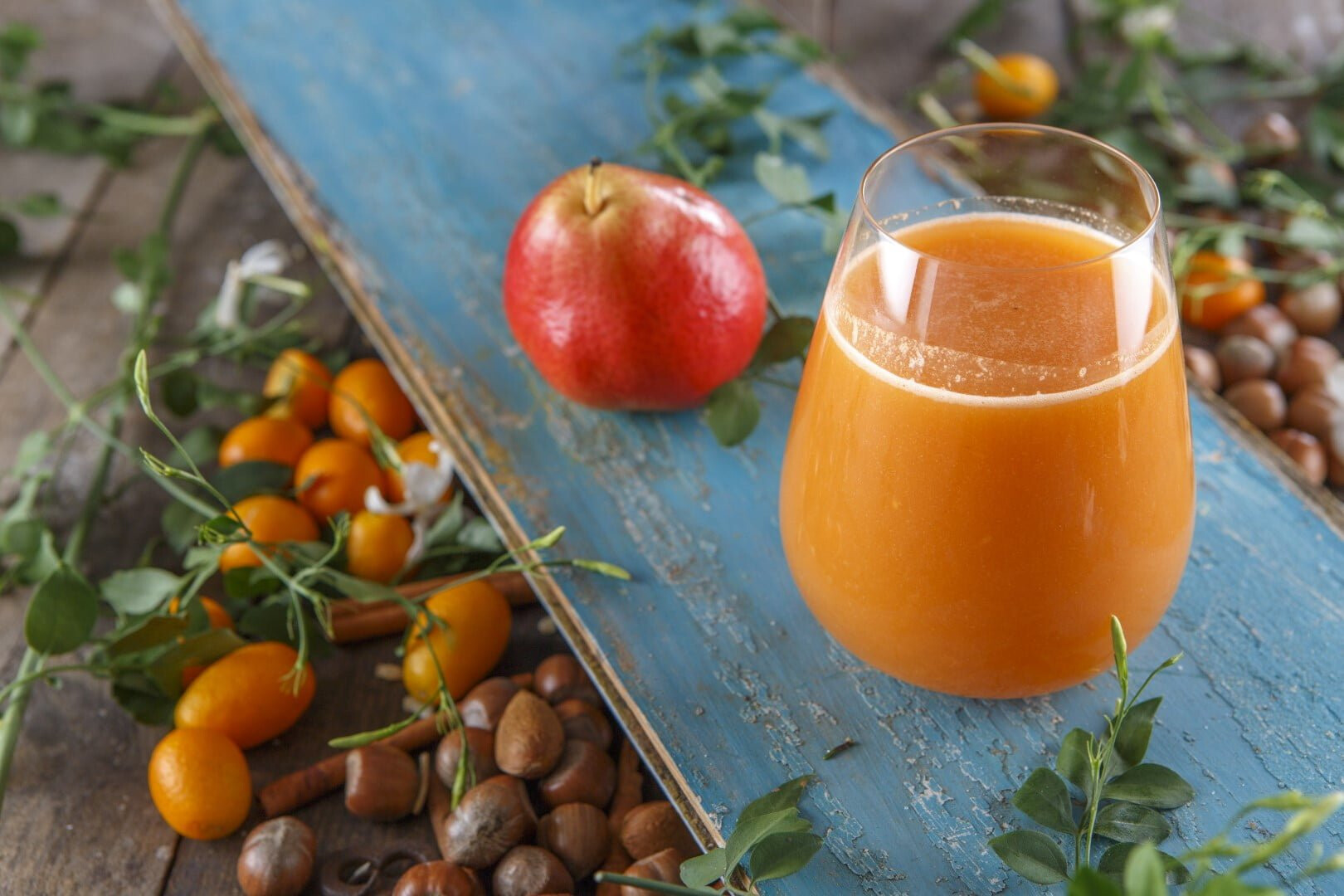 Néctar de pera e cenoura