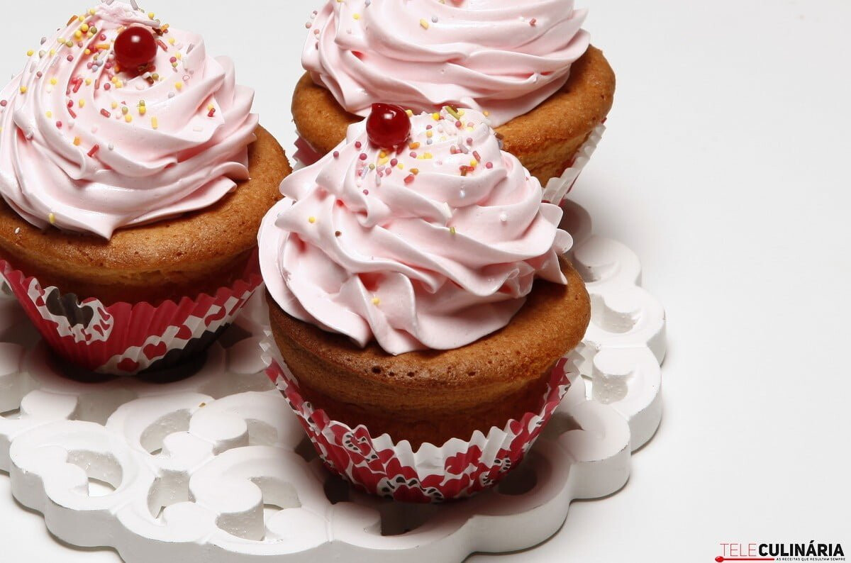 Cupcakes de baunilha