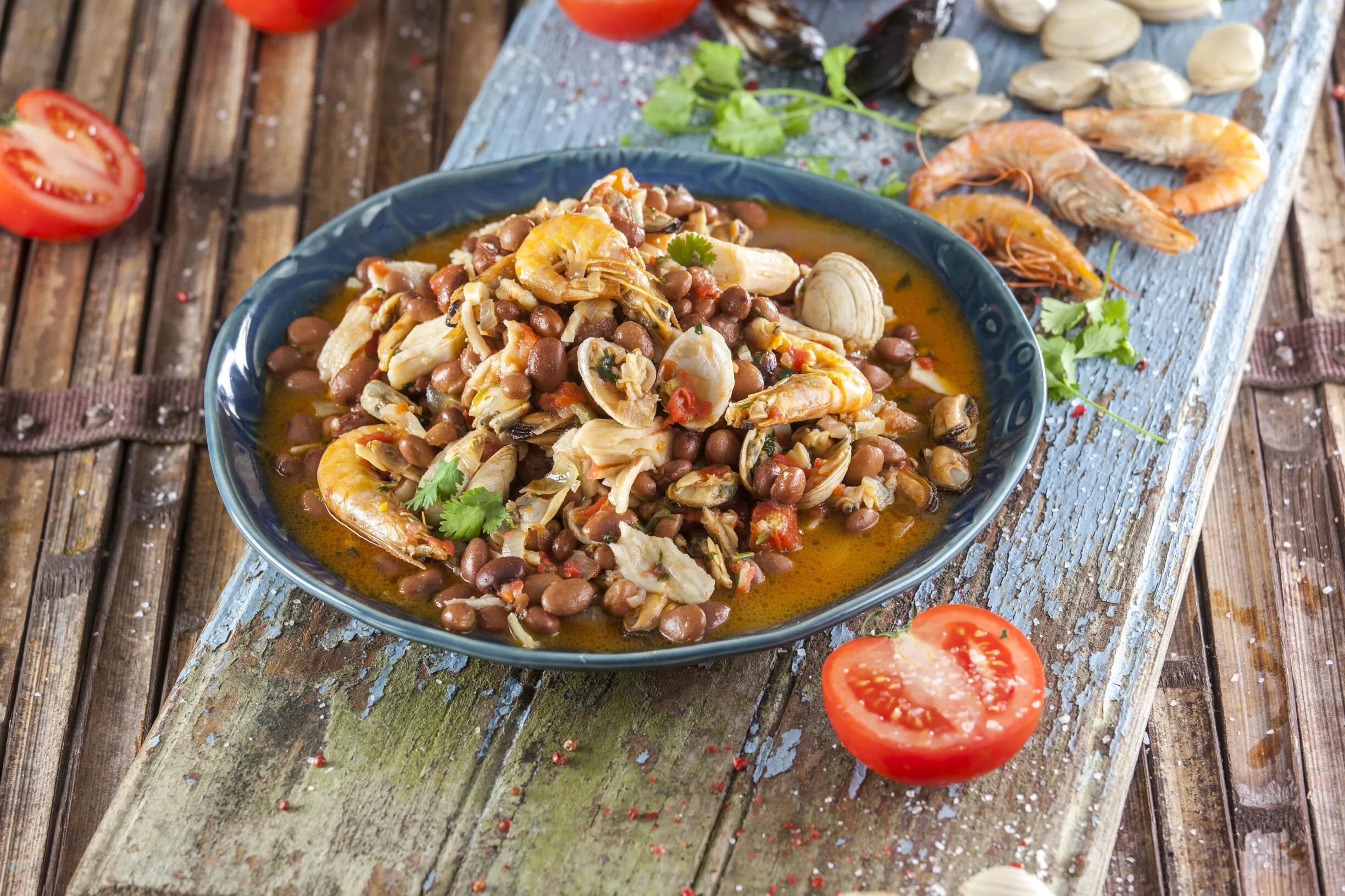 Feijoada de marisco à portuguesa