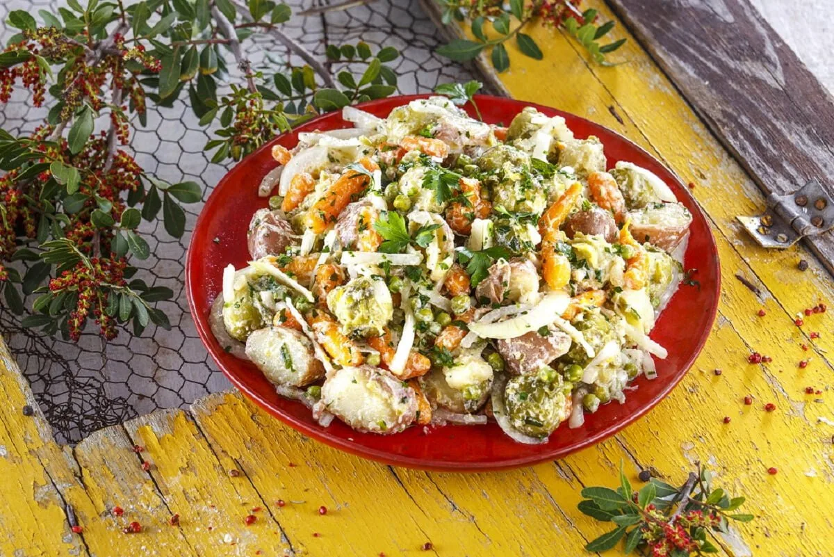 Salada de legumes de verão