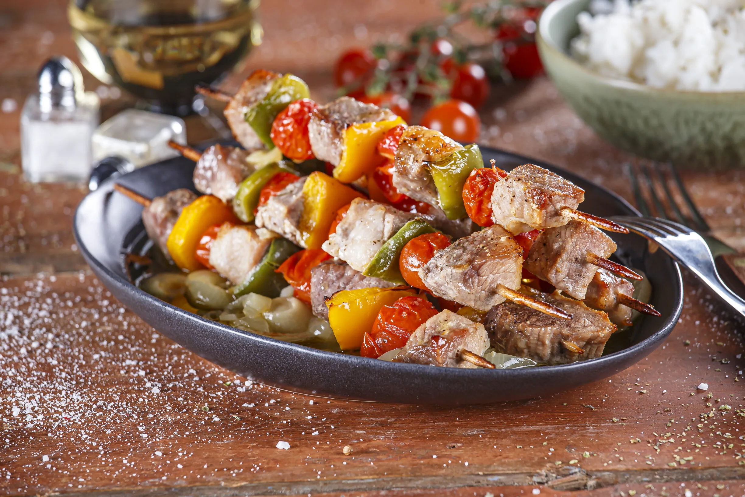 Espetadas na air fryer