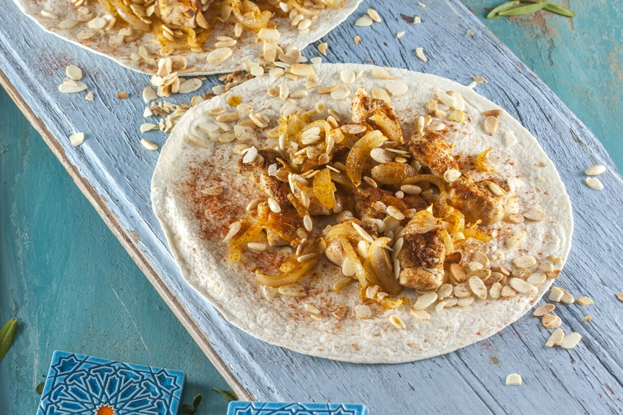 Pizza de frango (musakhan)