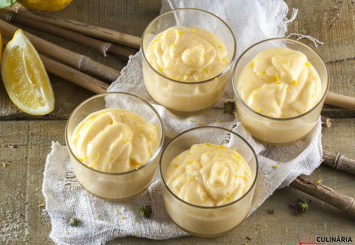 Receita de mousse de limão