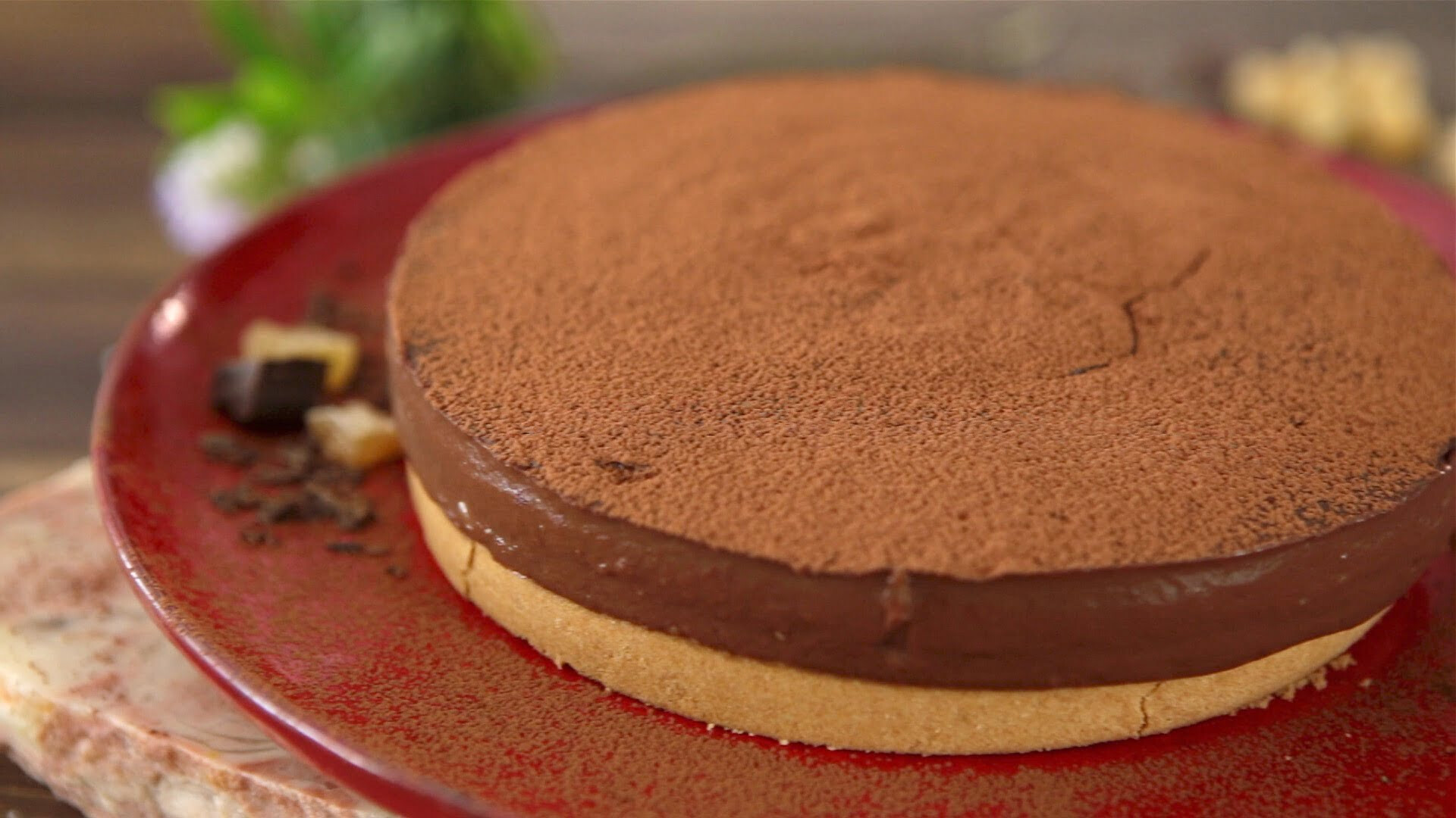 Tarte de chocolate e gengibre