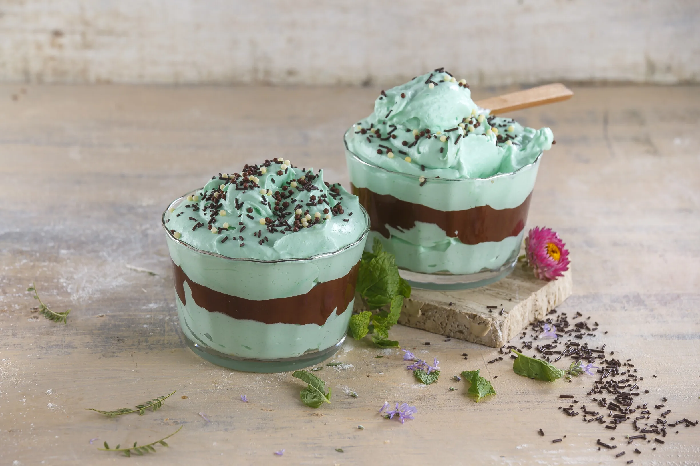 Mousse de menta