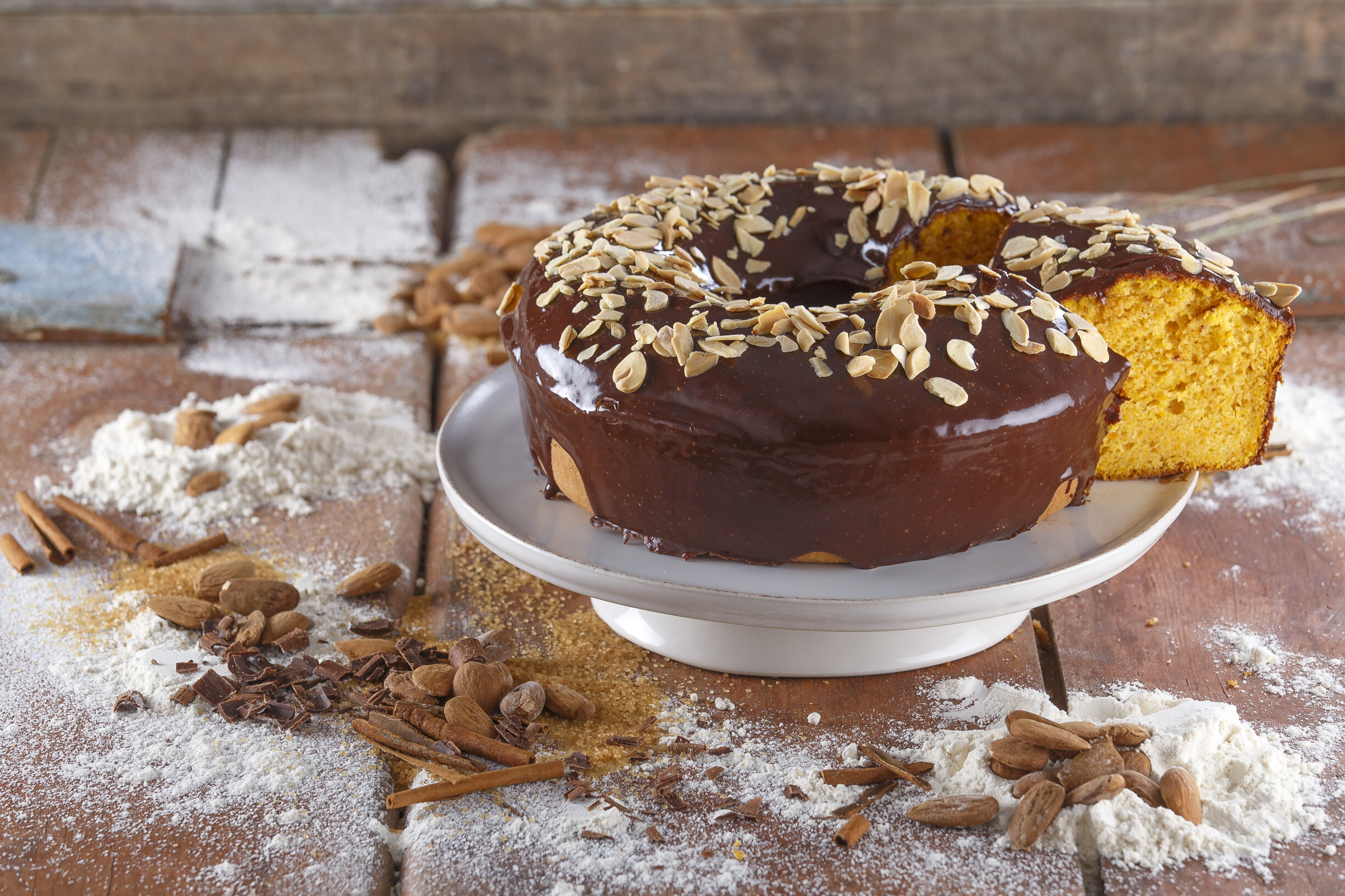 Bolo crocante de cenoura