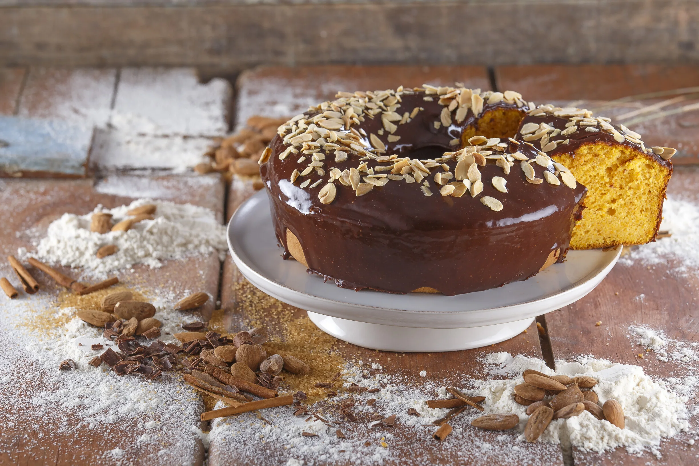 Bolo crocante de cenoura