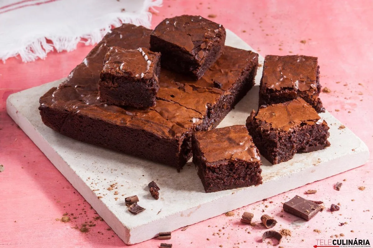 Receita de brownie de chocolate