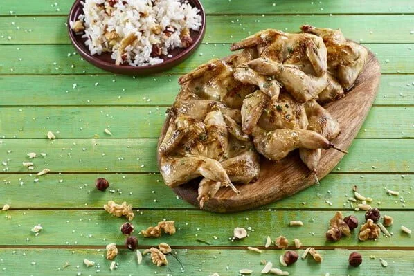 Churrasco de codorniz