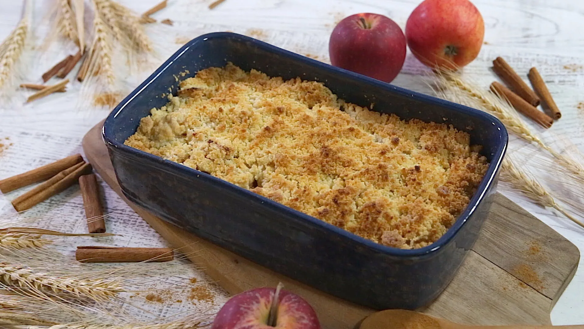 Crumble tradicional de Maçã