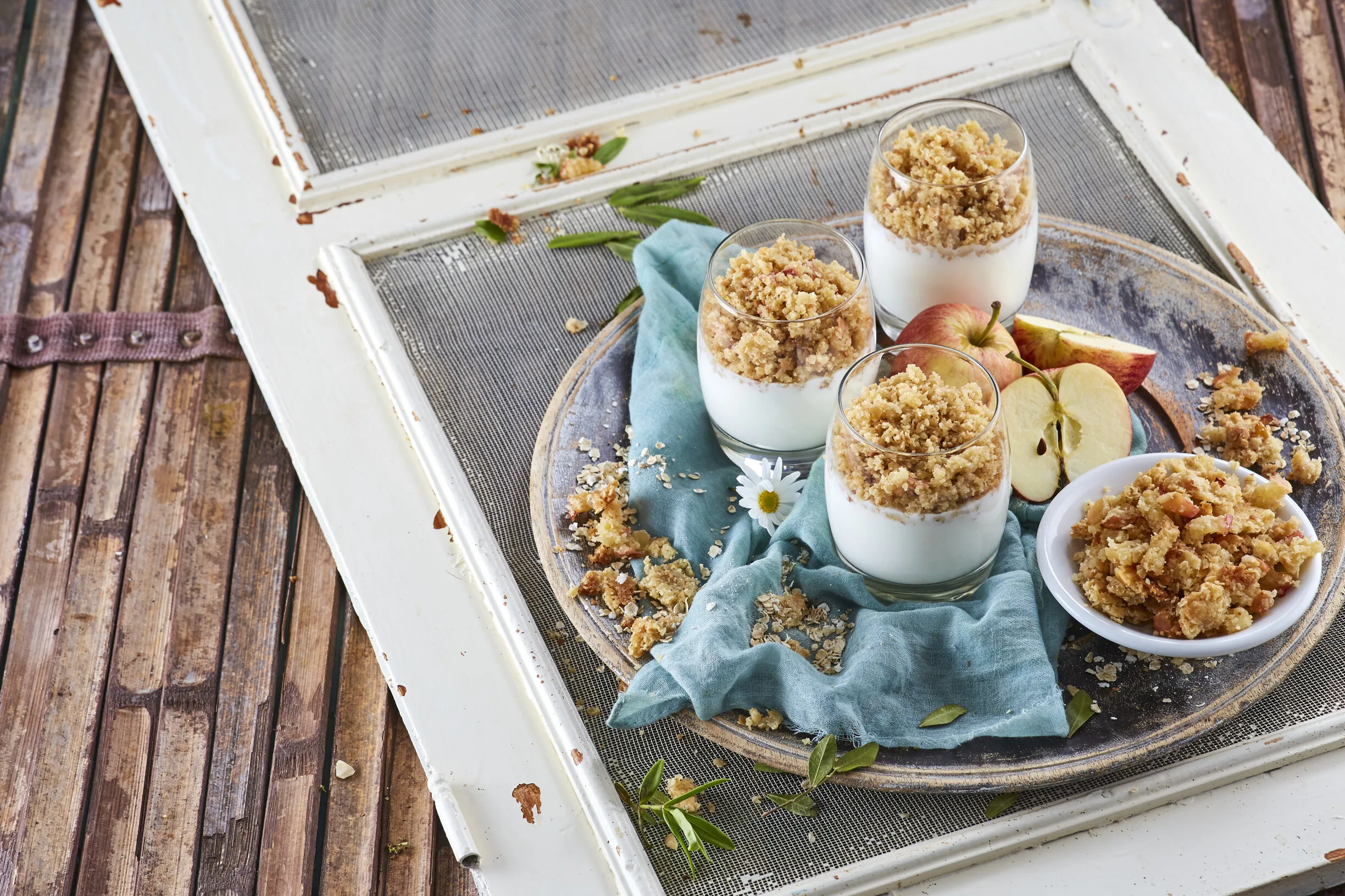 Receita fácil de crumble de maçã