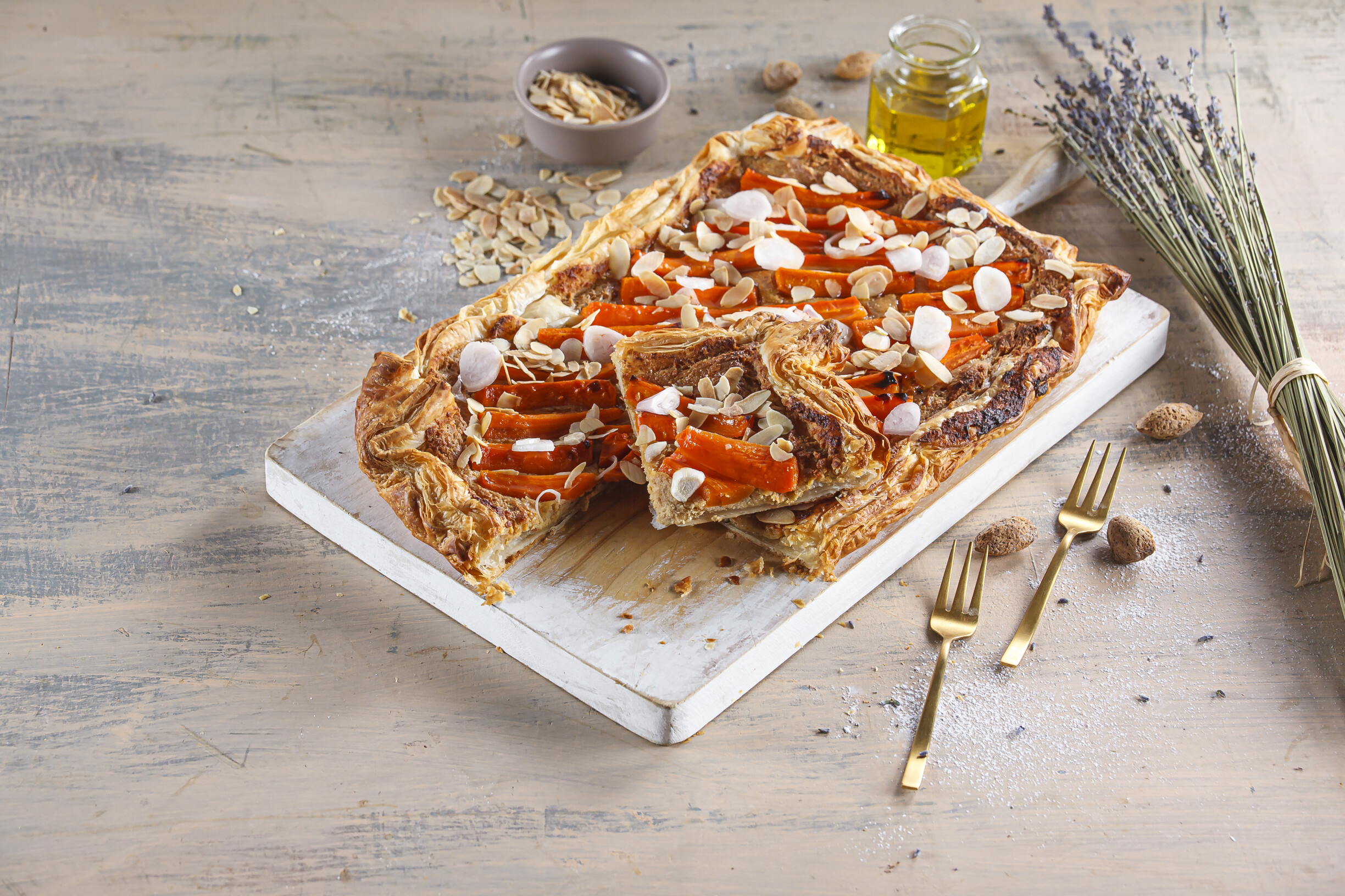 Tarte de cenoura e amêndoa