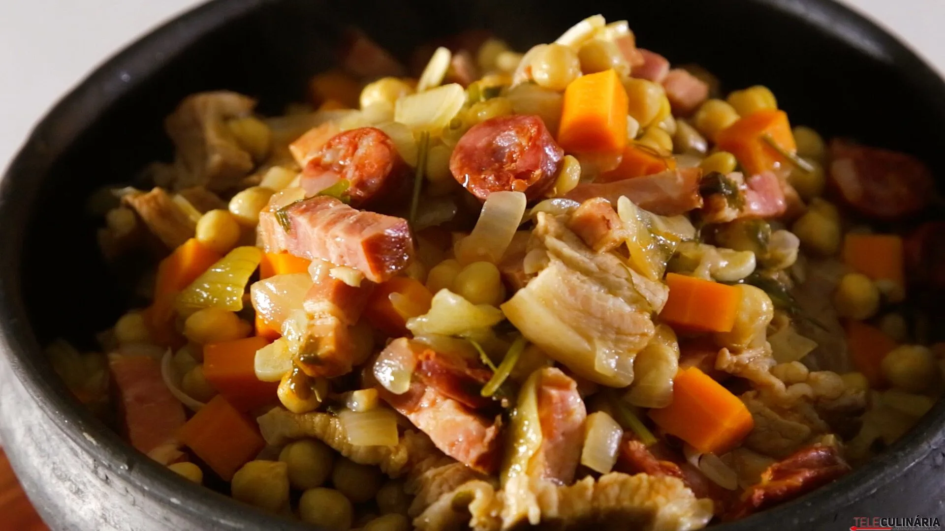 Mão de vaca com grão