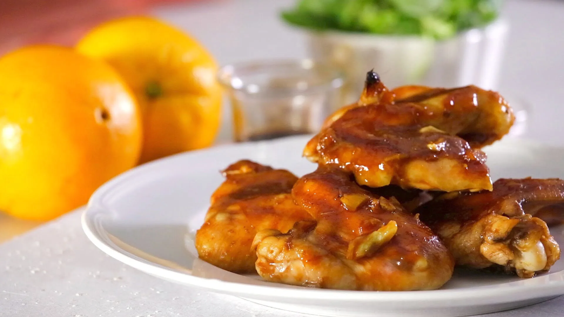 Asinhas de frango ao alhinho