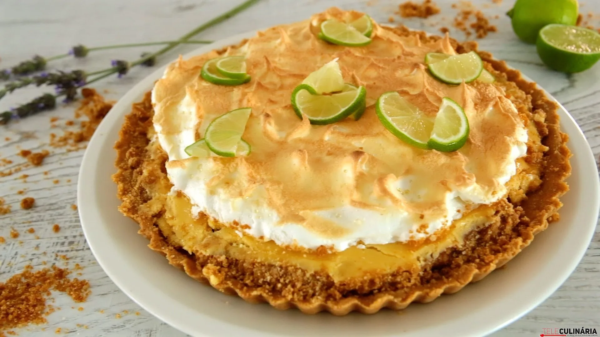 Tarte crocante de lima
