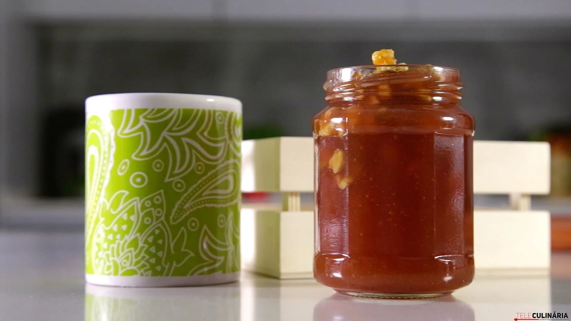 Compota de pera e noz