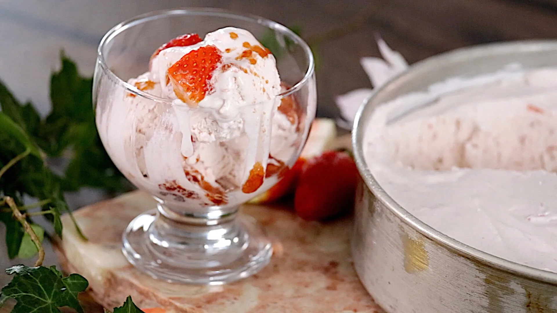 Gelado de morango (video)