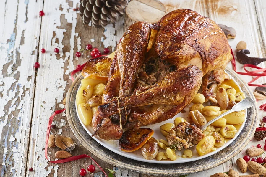 Peru recheado de Natal