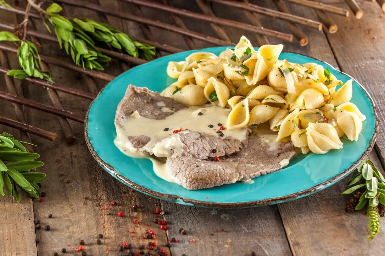 Bifes da vazia com três pimentas