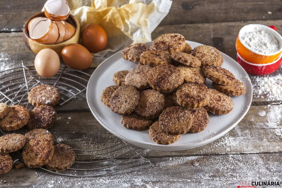 Bolachas de manteiga com canela