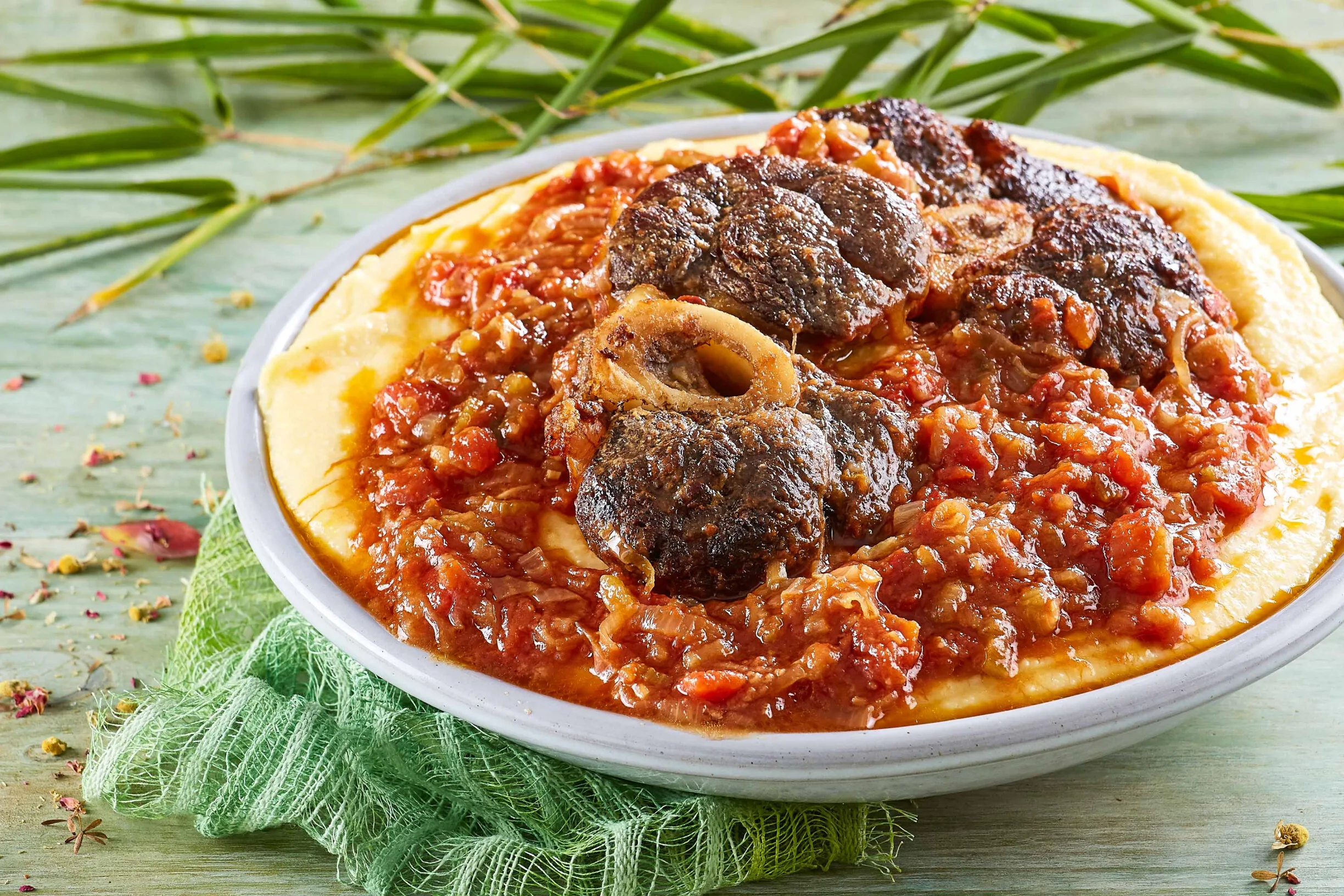 Ossobuco com polenta