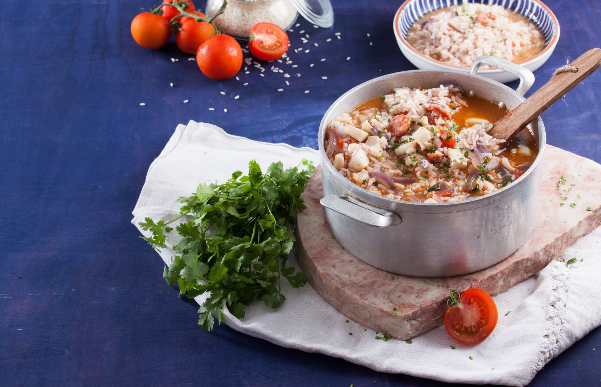 Arroz de pota com chouriço