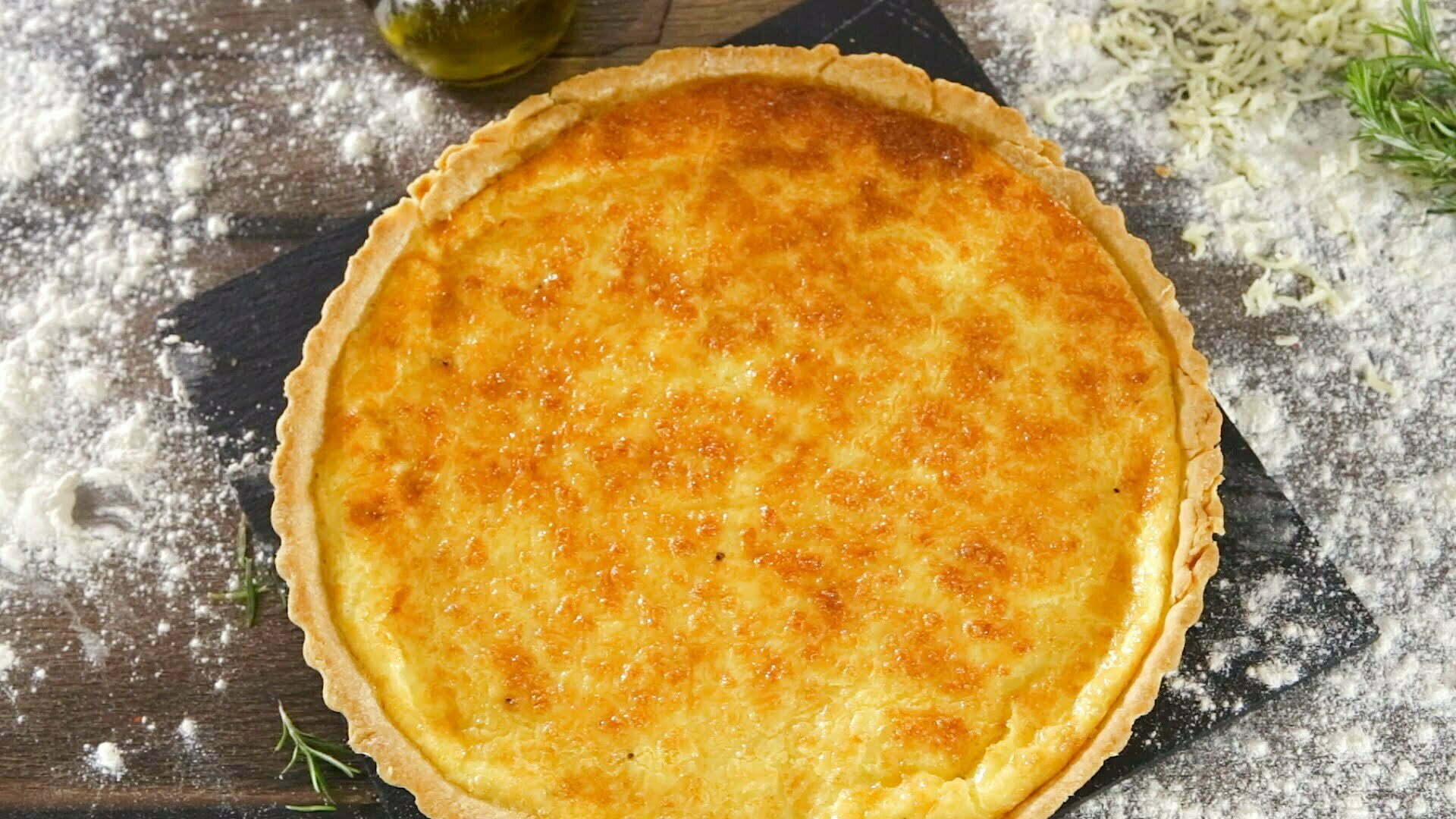 Quiche de queijo deliciosa
