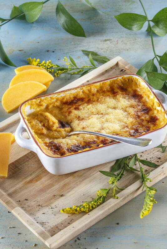 Abóbora no forno em creme de leite (receita especial para grávidas)